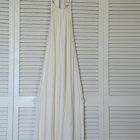 RACHEL PALLEY FULL LENGTH WHITE DRESS WITH LOW BACK - Picture 1 of 4